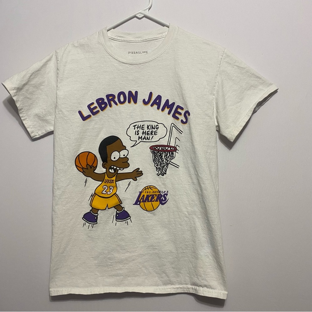 Pizza Slime Lebron James Bart Simpson “The King Is Here Man” Sz Small